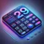 Stylish digital interface of an online age calculator featuring vibrant colors and an intuitive layout for inputting date of birth and calculating age.